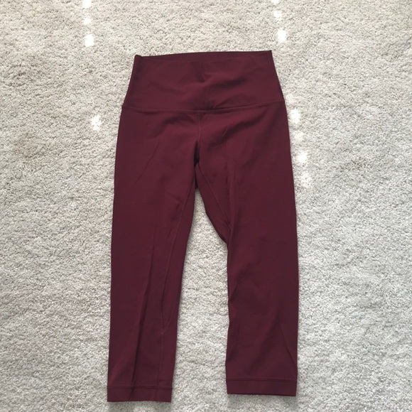 lululemon athletica Pants - Lululemon maroon align crop